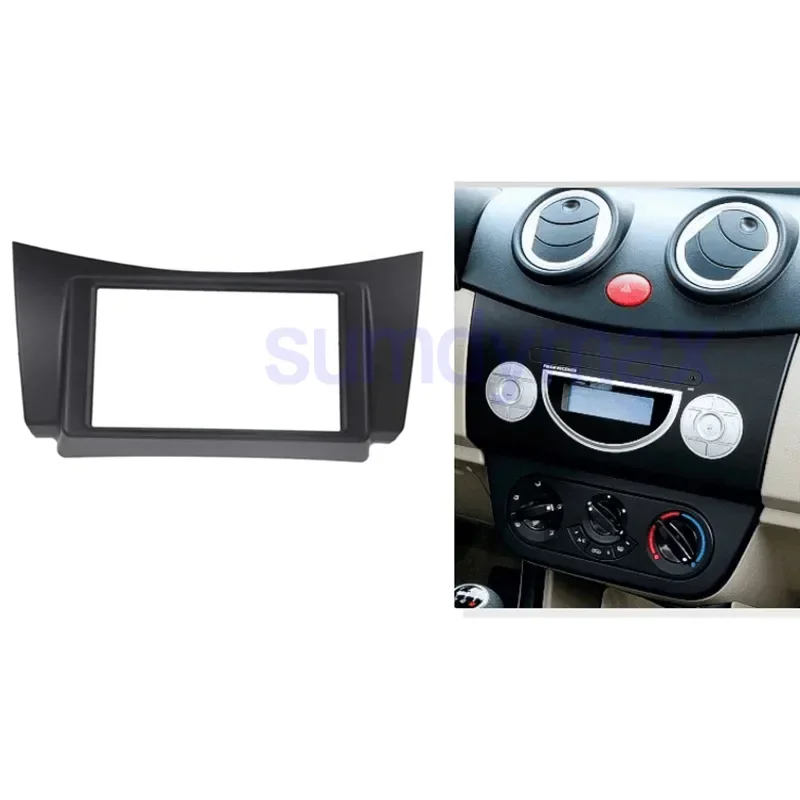 2 Din Car Radio Fascia Frame dash Trim installation kit for Lifan 320 2005-2014 car multimedia player frame