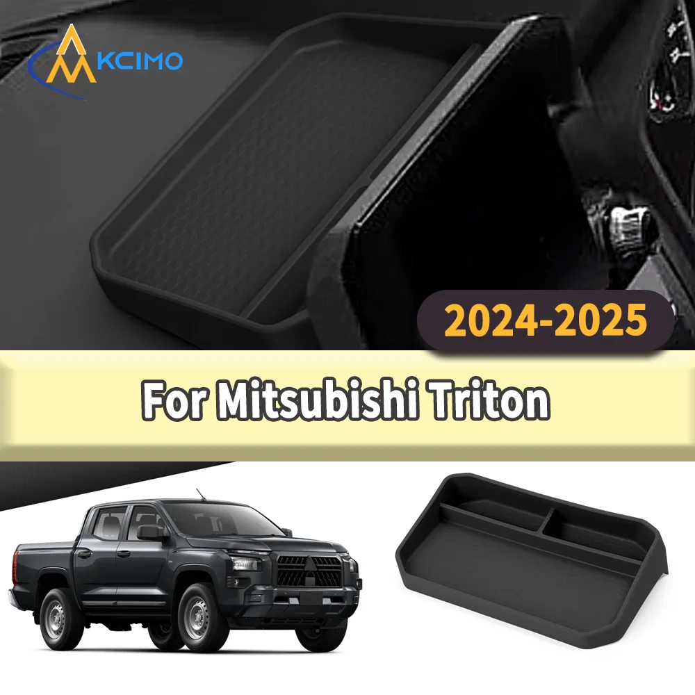 

Center Console Hidden Storage Tray for Mitsubishi Triton 2024 2025 Behind Screen Dashboard Box Stowing Tidying Car Accessories