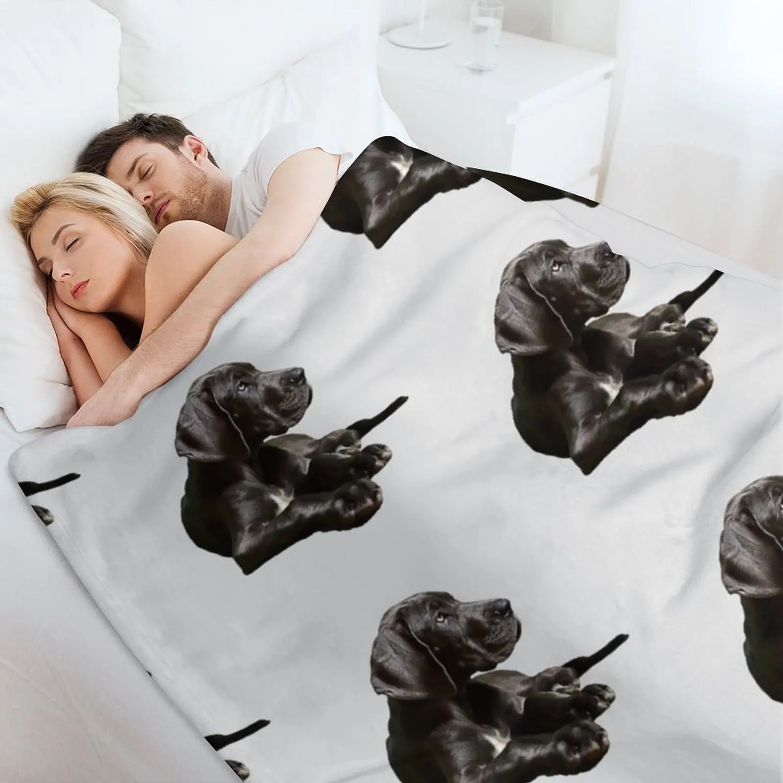 بلاك جريت داني - جمال رائع! رمي بطانية سرير مزخرفة، بطانيات مصممي الأريكة المزخرفة والبطانيات #4