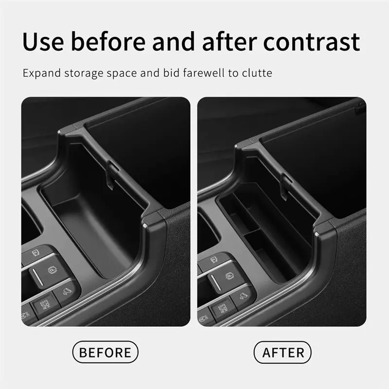 Ac29-Center Console Storage Case For Kia Sorento 2021-2025 In Front Of Armrest Box Tray Organizer Car Interior Accessories