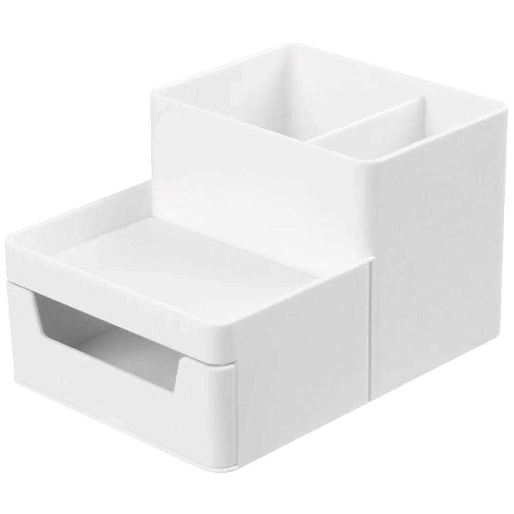 

Small Desk Organizer Multi-Grid Design For Pen Holder Makeup Brush Vanity Table Tidy Compartment Case Desktop Storage Box