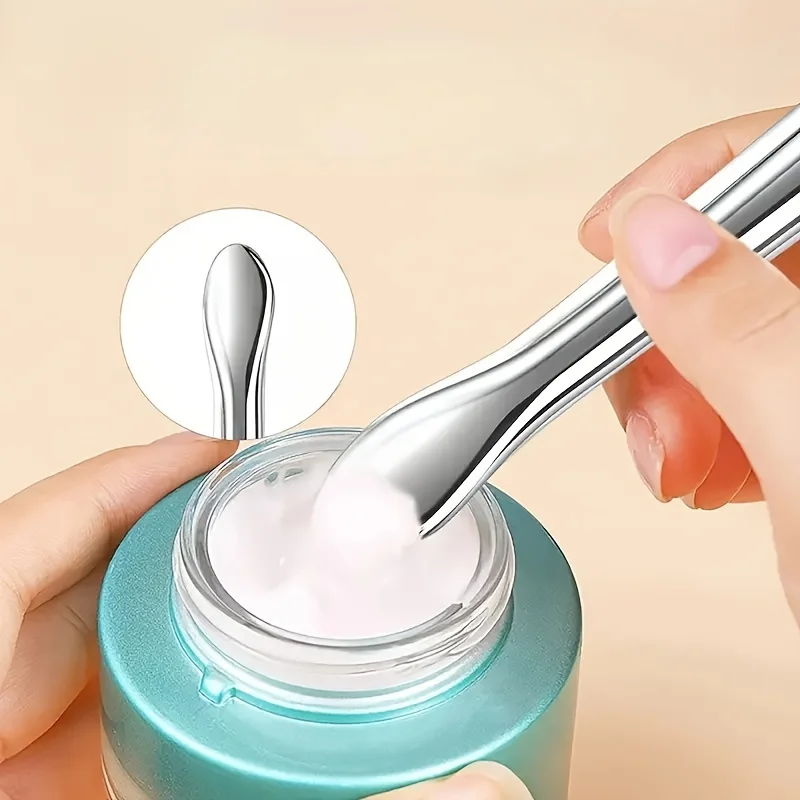 4 Uds mango de Metal máscara Facial cepillo de barro base profesional cepillos para contorno de cara cuidado de la piel cosméticos portátiles herramientas de belleza