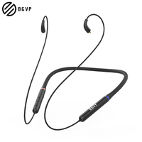 BGVP M1s BK3266 DAC Neckband Sport Headphones Bluetooth Wireless Collar Earphone Upgrade Cable MMCX Interface with Mic Earbuds