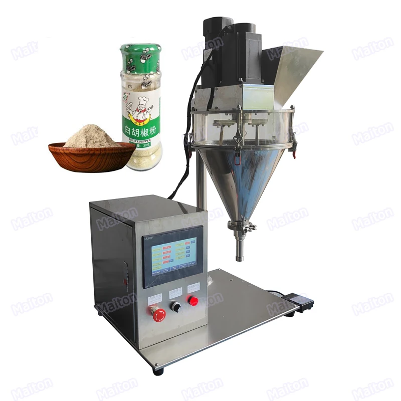 

Table top 50-500g henna powder auger bottle filling machine for milk powder filler