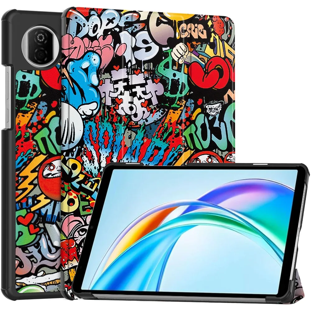 Tri-Folded Flip Stand Magnetic Hard Back Shell Tablet Cover Funda Case For Honor Pad X7 (2025)  JMS-W09 8.7