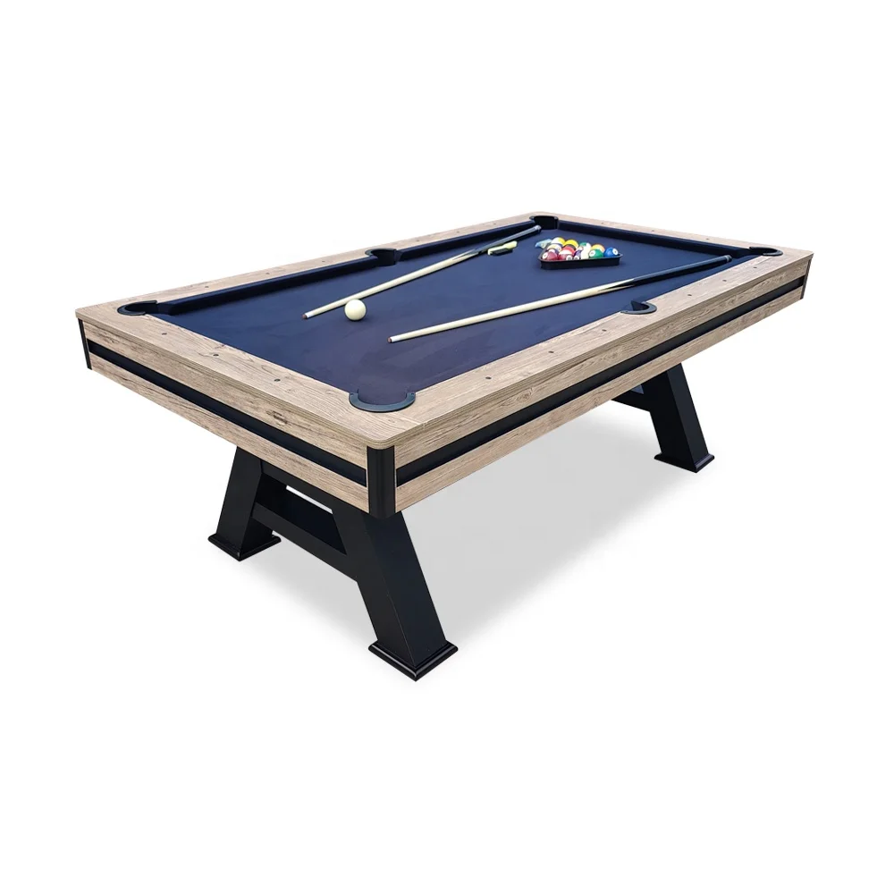 

New Arrival 7ft Log Style Billiard Table with A-shaped Legs