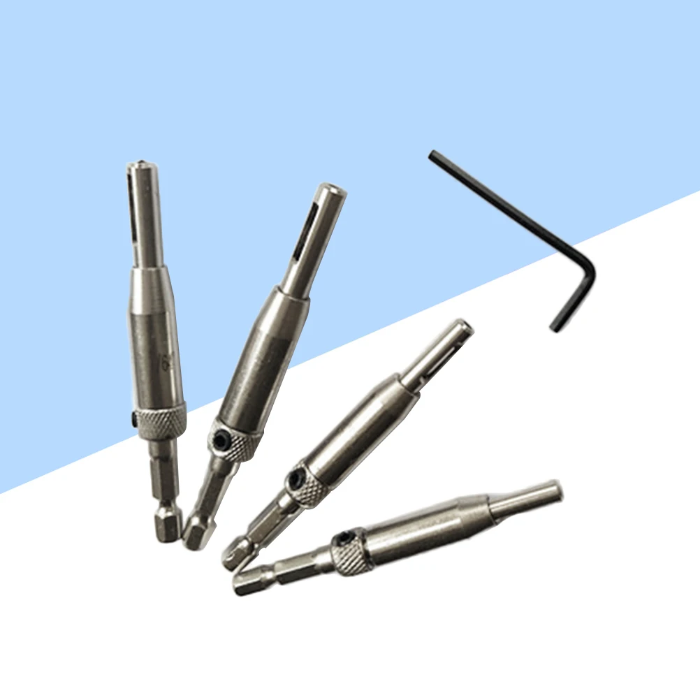 

4 Pcs Set Self Centering Hinge for Precise Positioning Hinge Bit Vix Bits 7 64 to 11 Center Drill Bits 64 Sizes