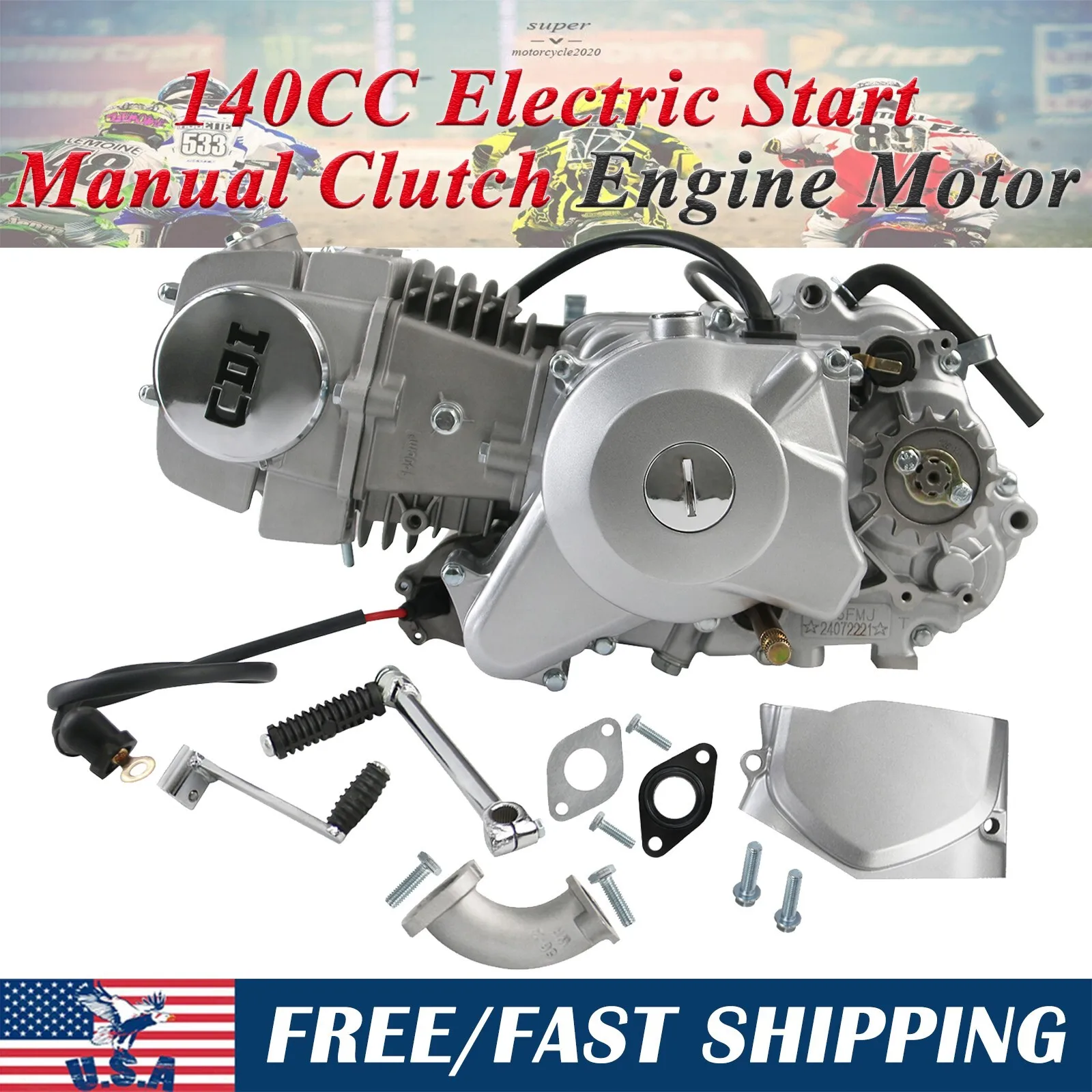 

Комплект электрического стартера и ручного двигателя 140 куб. см для мотоциклов Trail CT70 CT90 ATC70 Z50