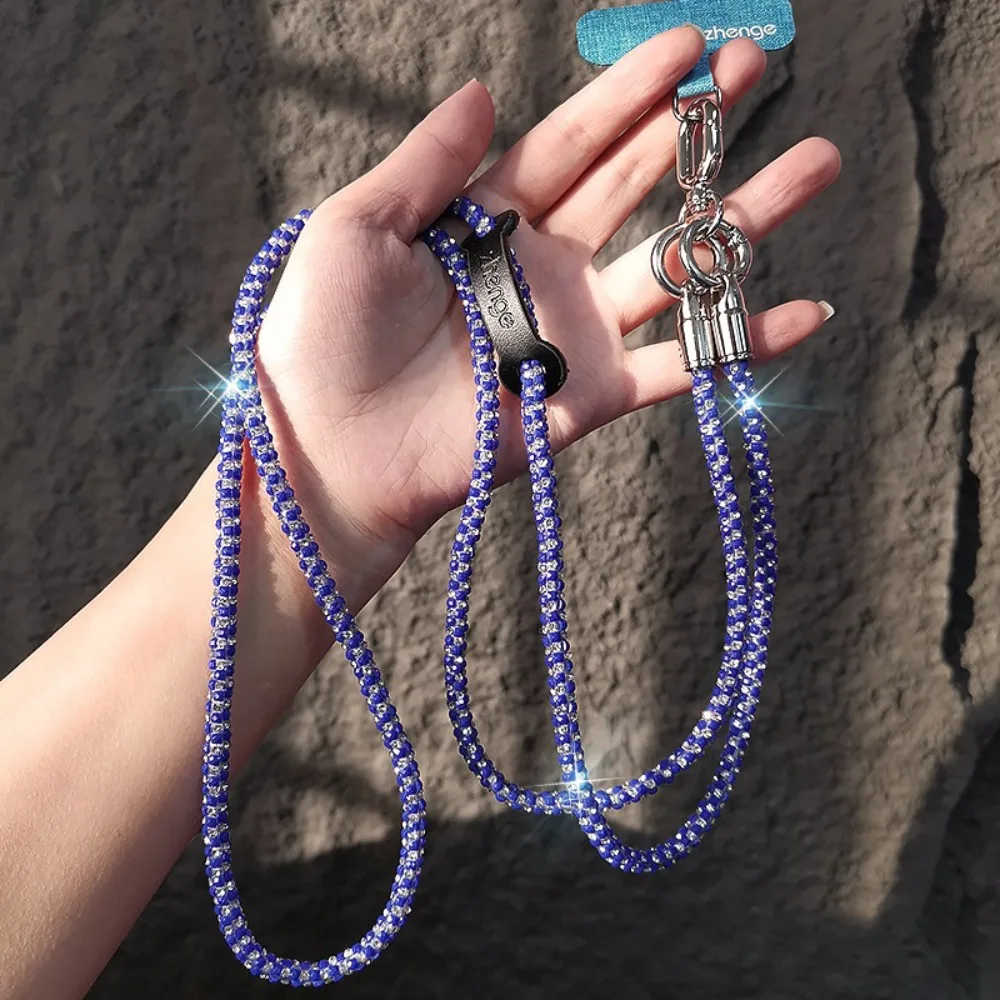 

Hanging Cord Glitter Rhinestone Phone Lanyard Crossbody Chain Luxury Mobile Phone Rope Anti Loss Anti Drop Mobile Phone Chain