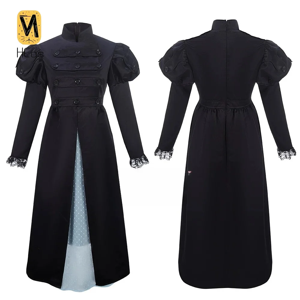 Hamilton Eliza Cosplay Full Set 18th Century Colonial Robe A La Francaise Structured Corset Bodice Lace Cuff Long Flared Skirt view 2