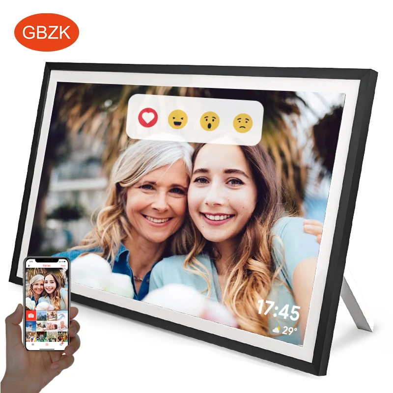 Digital Picture Frame 15.6 Inch,WiFi Digital Photo Frame Mobile With Touch Screen , 1920x1080 IPS HD, Auto-Rotate,Free Transfer