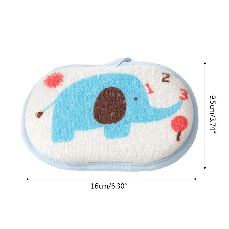 J15U Infant Towel Shower Soft Sponge Cleaning Tool Baby Child Rubbing Body Wash Brush Bath Accessories