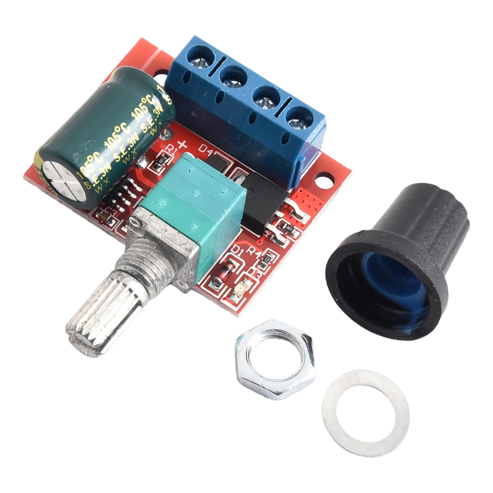 For DC Motor Speed Controller with Potentiometer Adjustable from 4 5V to 35V 5A Output for Efficient Performance