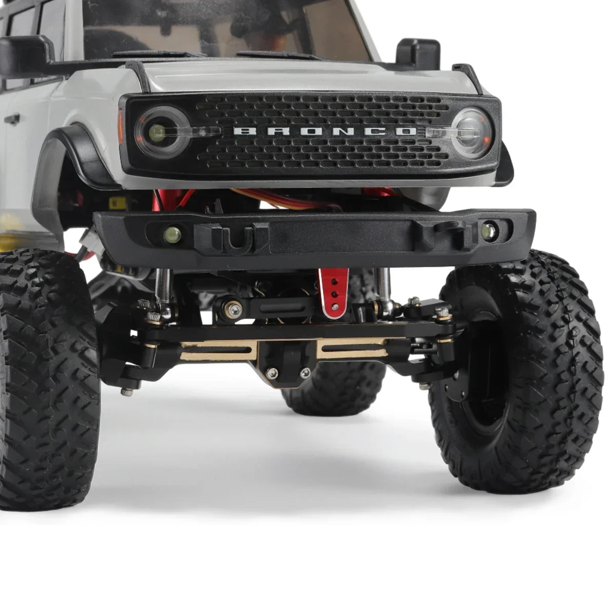 Mosiężna przednia tylna oś portalowa z obciążnikami kierownicy do 1/24 RC Crawler Axial SCX24 Gladiator Bronco 90081 C10 Upgrade