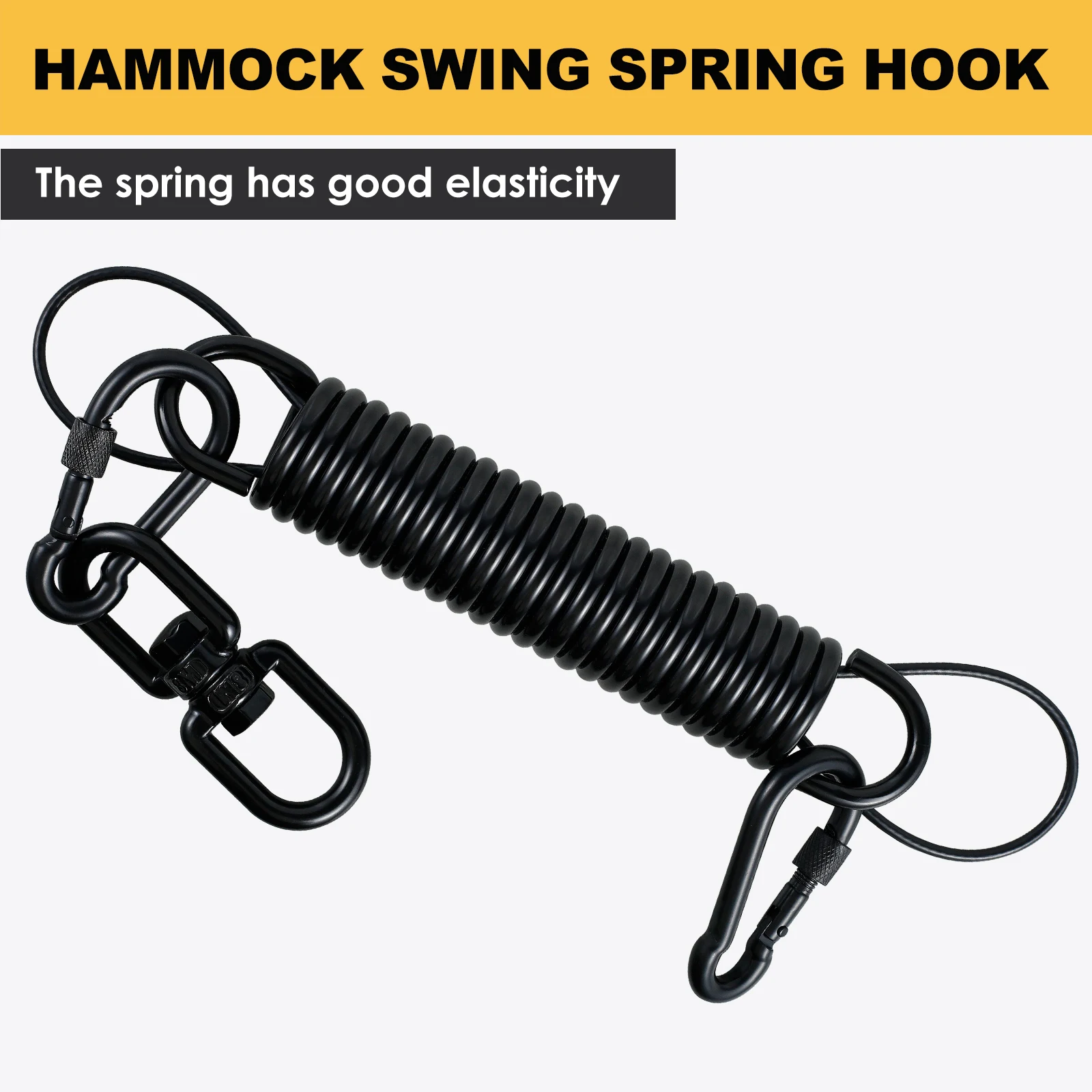 Hanging Chair Lounger Swing Spring Hammock Hangers Suspension Hook Steel Heavy Duty Swing Spring 265lbs Weight Capacity