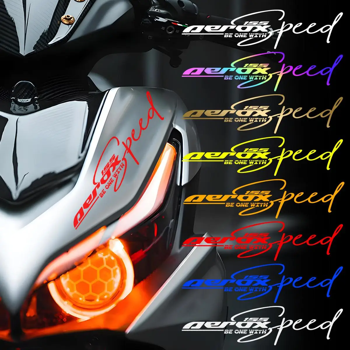 AEROX155 Front End Sticker for Yamaha aerox 155 Front End Body Modification Waterproof Decal