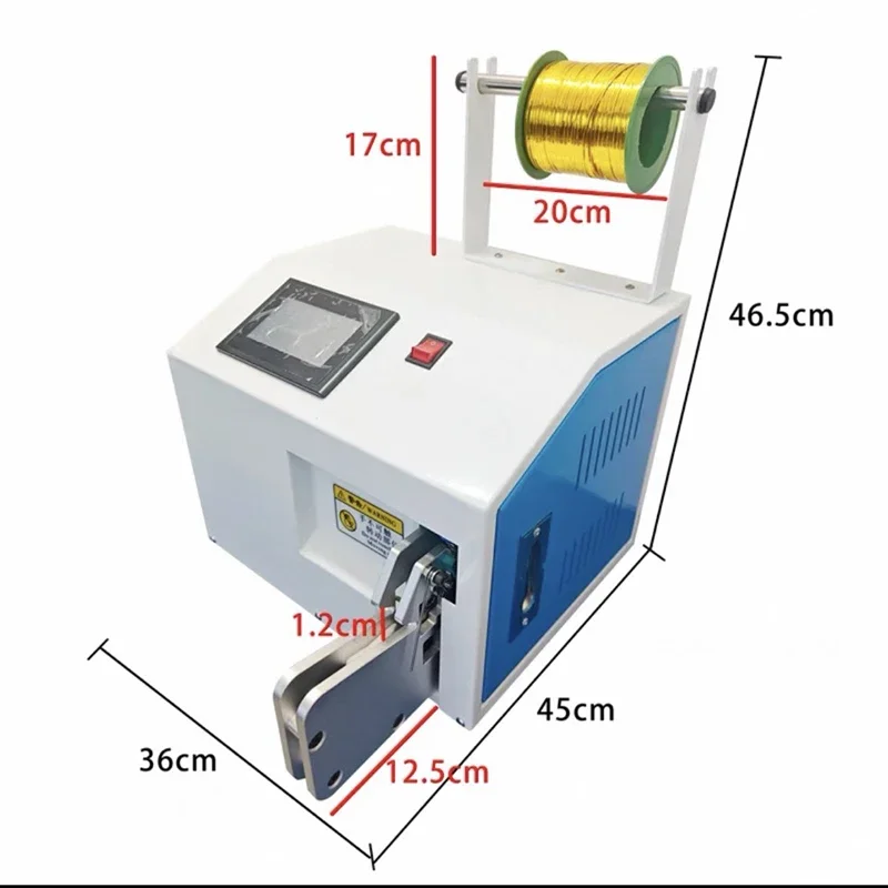 KJ-ZK530 5-30mm Touch Screen Multifunction Automatic Cable Wire Winding Binding Machine Power Cord Data Cable Tie Winder Machine