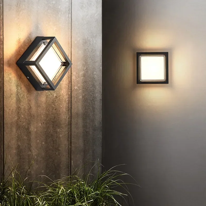 Led Outdoor Wall Light Waterproof IP65 No Motion Sensor Led Outdoor Lighting Porch Lights Balcony Garden Light Outdoor Wall Lamp