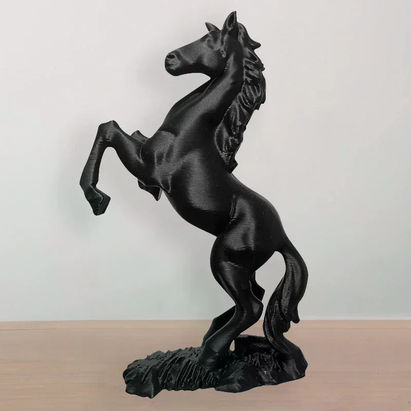 3D Printed Pegasus Sculpture Horse Year Ornament Horse Statue Modern Animal Art Decor Success Symbol For Home & Office view 4