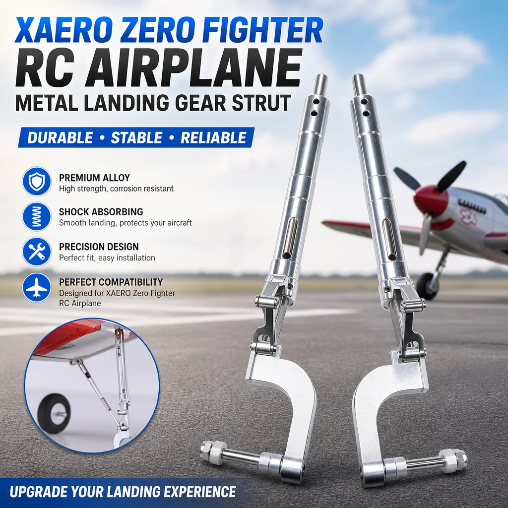 Zero Fighter RC Airplane Metal Landing Gear Strut Durable Alloy Shock Absorber Spare Parts