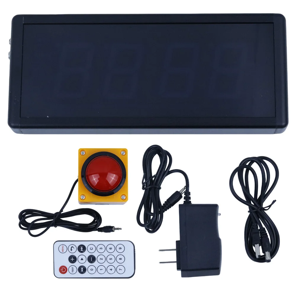 LED Digital Countdown Timer Stopwatch Counter for Training Speech Timing with Rechargeable Battery High Precision Display