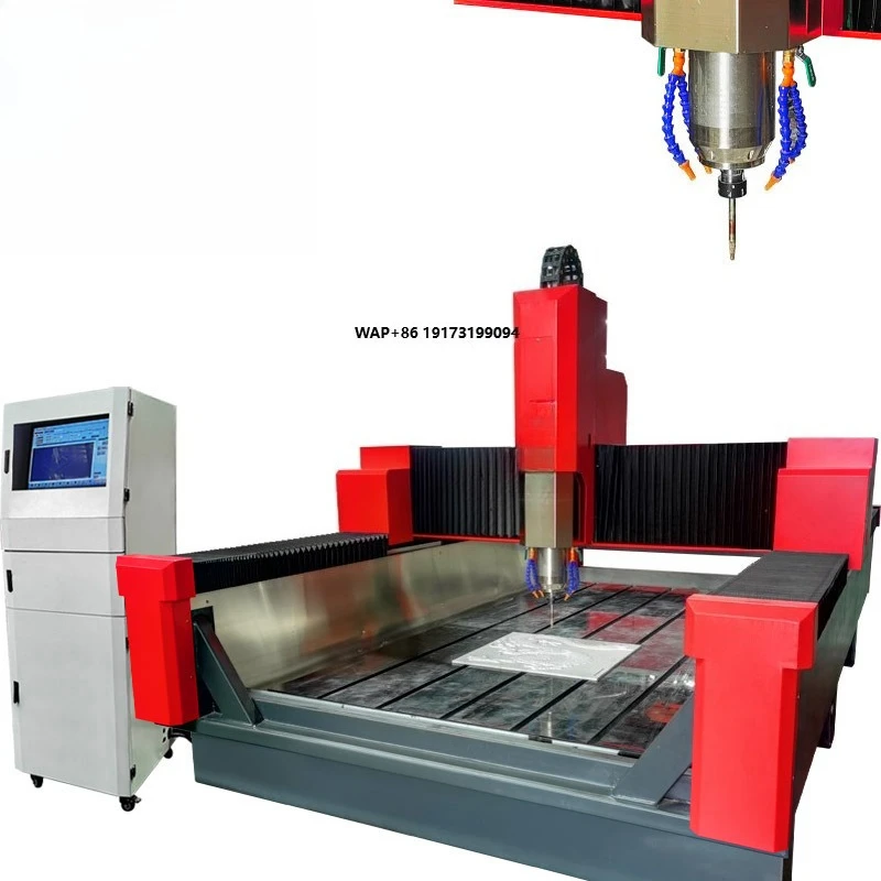 HUALONG Machinery HLSD-1525-1 3 Axis CNC Router Carving Tombstone Marble Granite Stone Engraving Machine for Sale