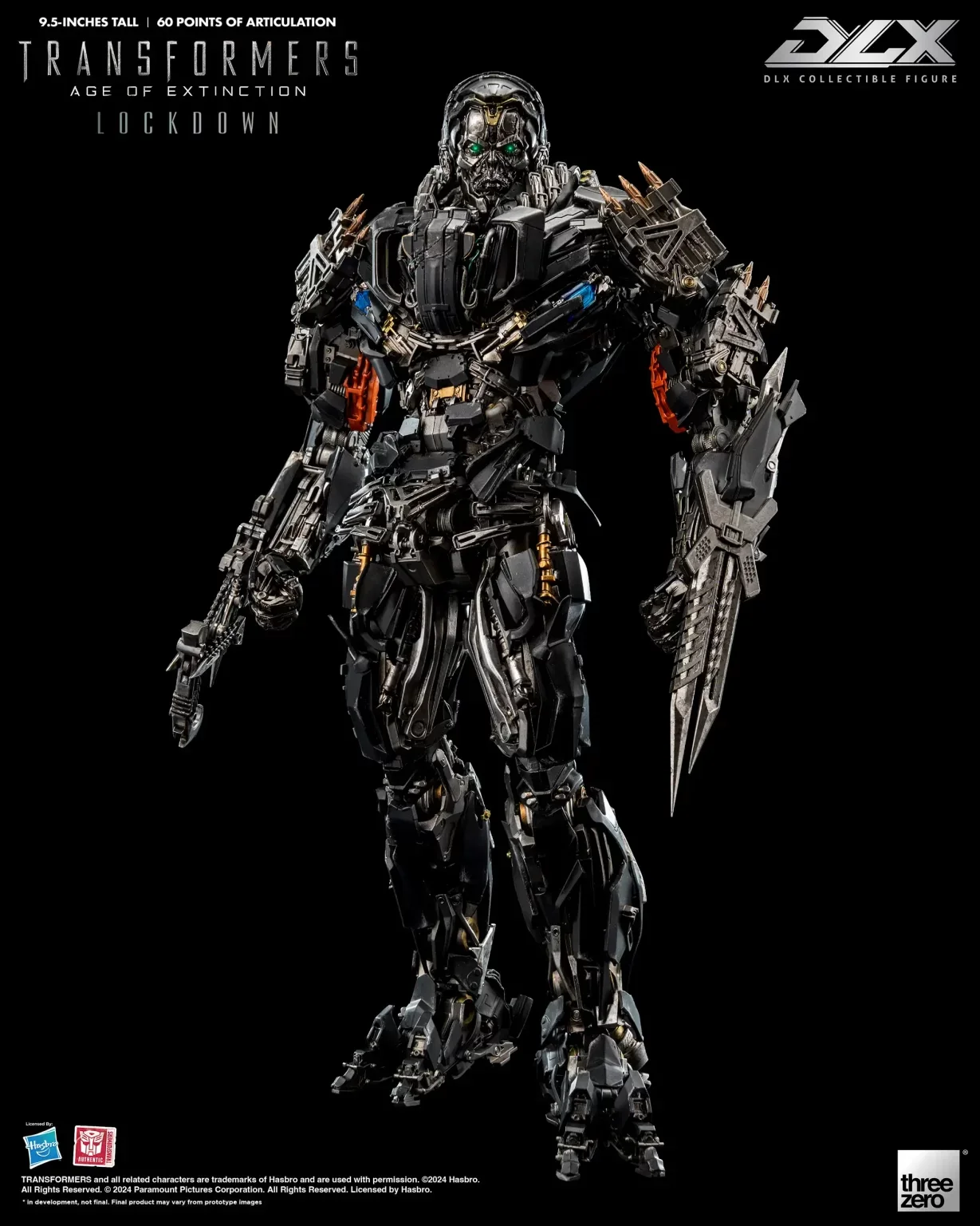 Hasbro Three Zero Transformers: Age of Extinction Dlx Lockdown Birthday Gift Action Figures Model Toy Anime