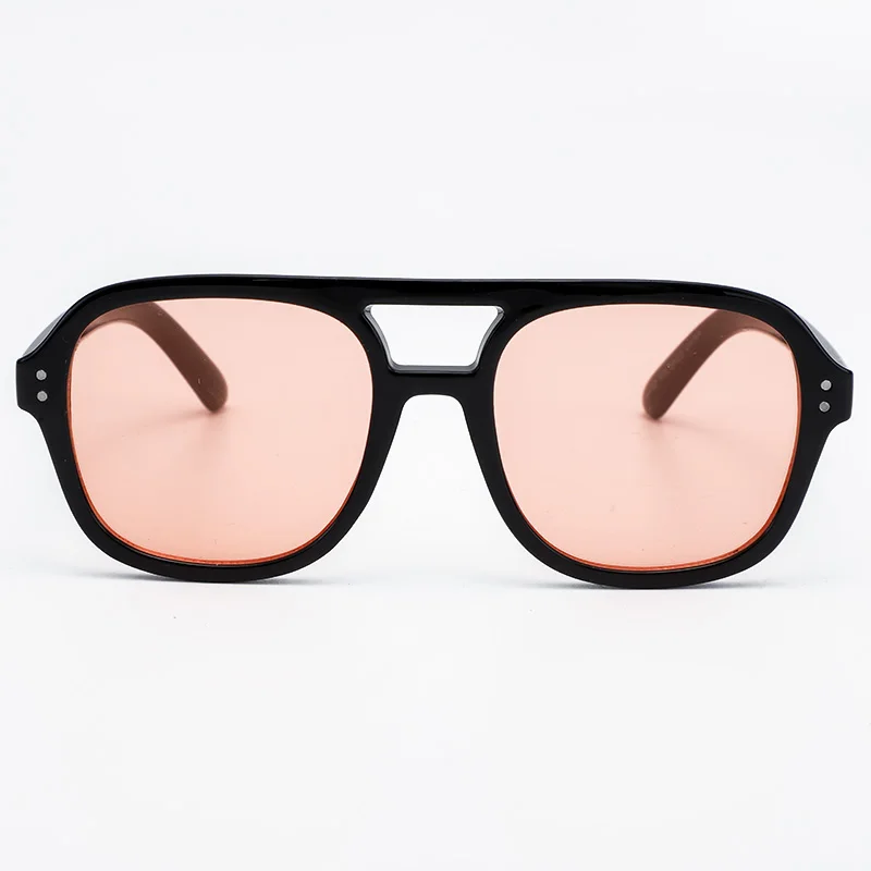 2023 New Big Square Two Bridge Fashion Driving Men Women UV400 Eyewear