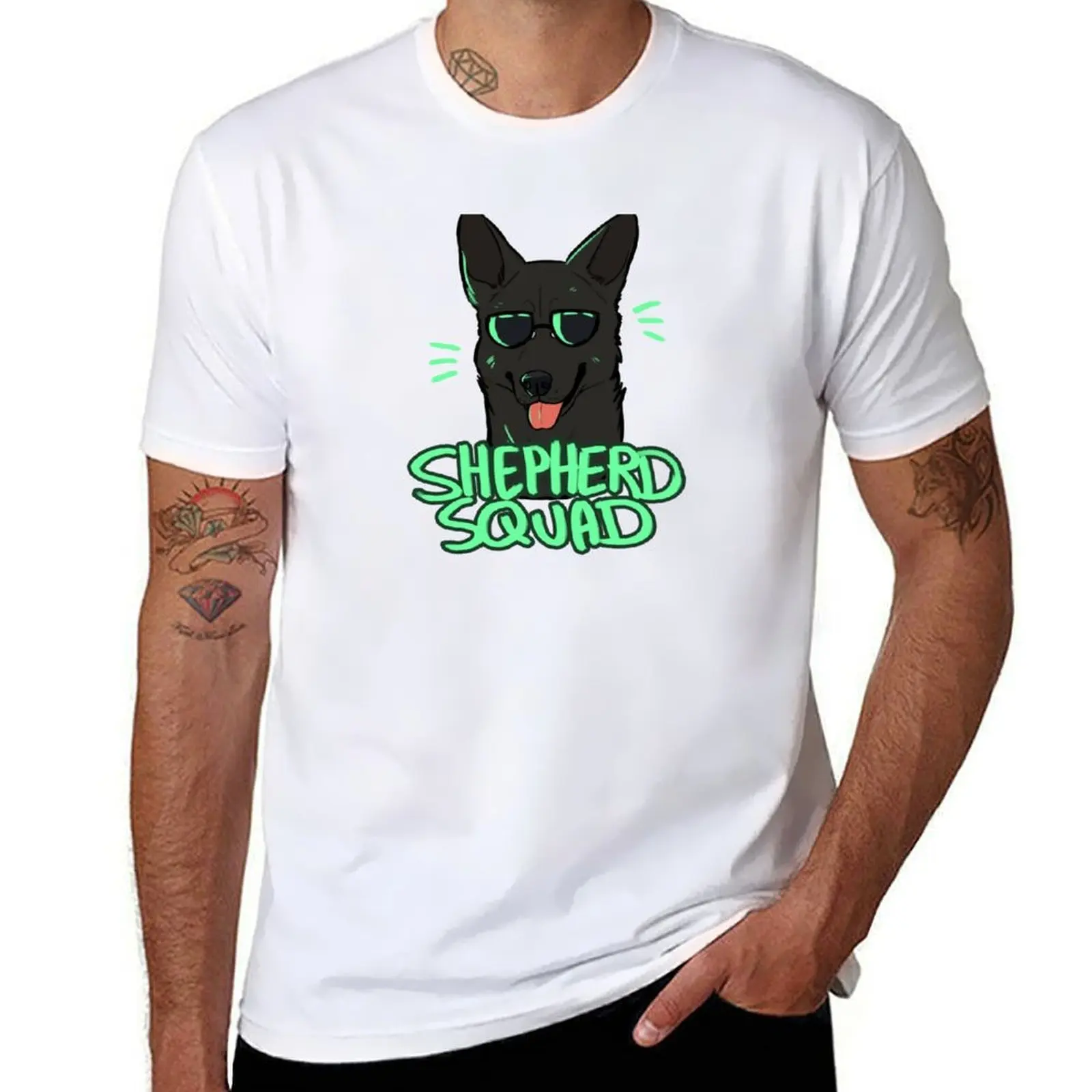 

BLACK SHEPHERD SQUAD T-Shirt man graphic t shirt anime t shirts oversize T-Shirt