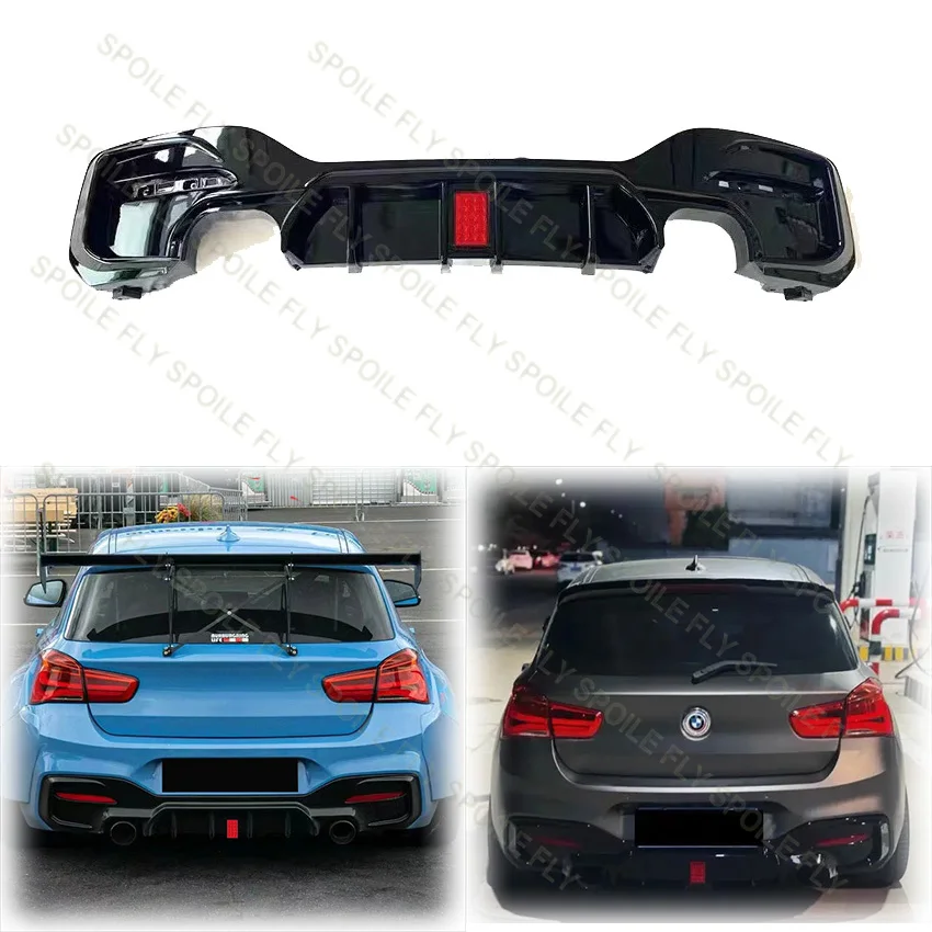 

2015 To 2019 For For BMW 1 Series M Sport F20 F21 M135i M140i MP Style Rear Bumper Lip Diffuser Spoiler By High Quality ABS