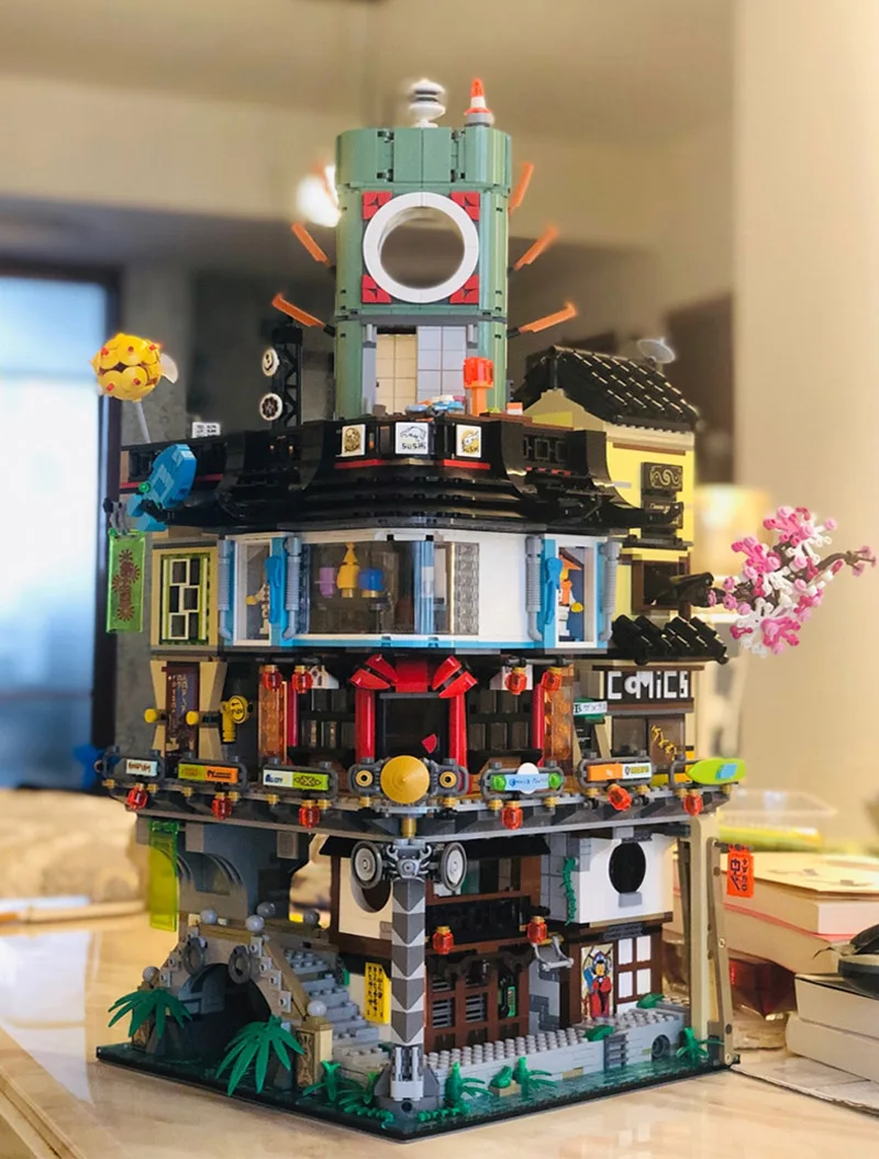 

City Gardens Ninja Movie Series Building Blocks Bricks Compatible 70620 Toy Kids Christmas Birthday Gifts