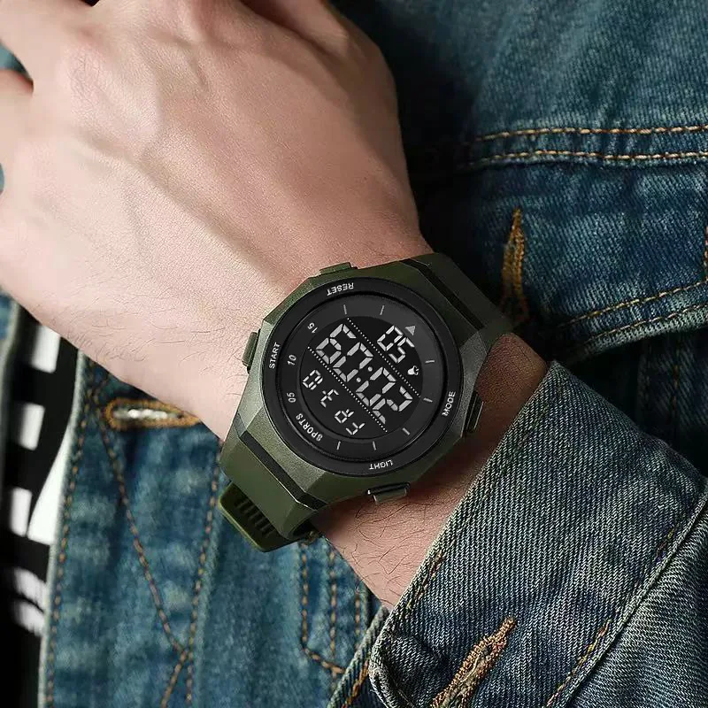 Electronic Watch, Trendy Teenage Boys and Girls Sports Anti-Drop Luminous Electronic Watch