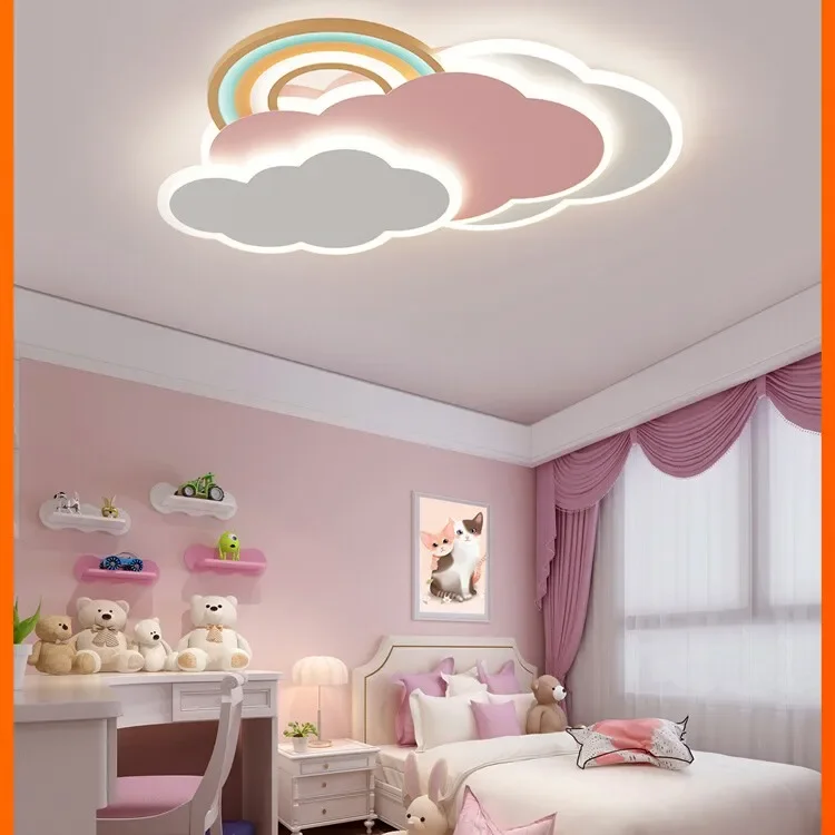 Cloud LED Ceiling Lamp  Creative Children's Room Lamp Modern, Simple, Warm, Romantic Male and Female Bedroom Lamp