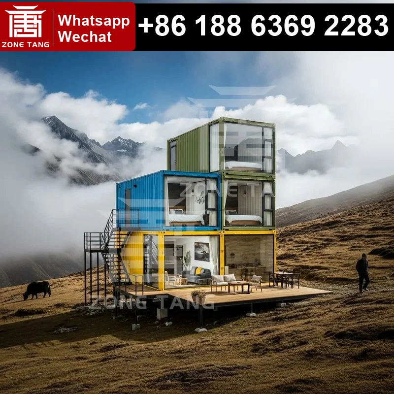 

Insulation Detachable Shipping Container Homes Customize Color Labor Camp Portable Flat Pack Home Pre Built Homes House Price
