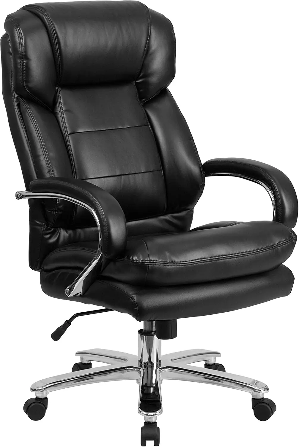 

Flash Furniture Hercules Series LeatherSoft Swivel Office Chair with Loop Arms, Ergonomic High-Back Executive Chair with Padded