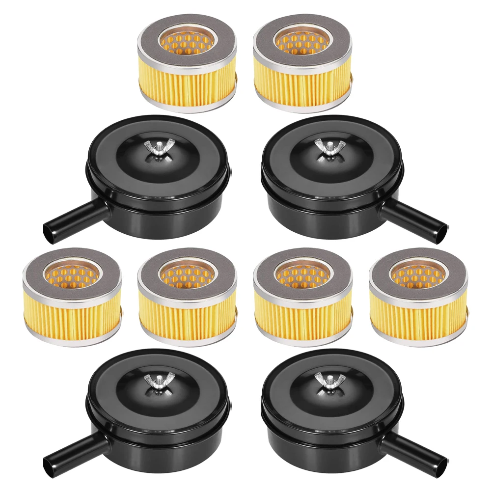 

4pcs Air Compressor Muffler Filter Noise Iron Parts Sound Generators Intake Purification Workspace Materials Installation