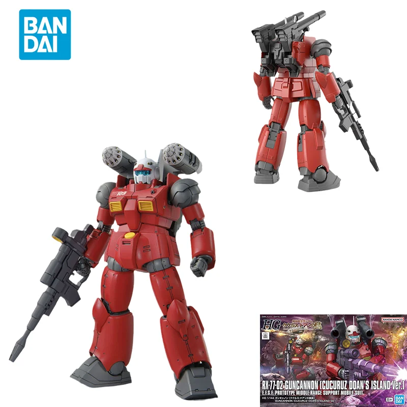 

Оригинальная аниме-фигурка GUNDAM, модель HG 1/144 RX-77-02 GUNCANNON CUCURUZ DOAN'S ISLAND Ver, игрушки для детей, Прямая поставка, Bandai