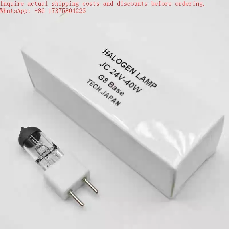 24V 40W Halogen Lamp Bulb G8 for Medical Lights Operating Room Shadowless Lamp Black Tip Single Hole Cold Light Bulb