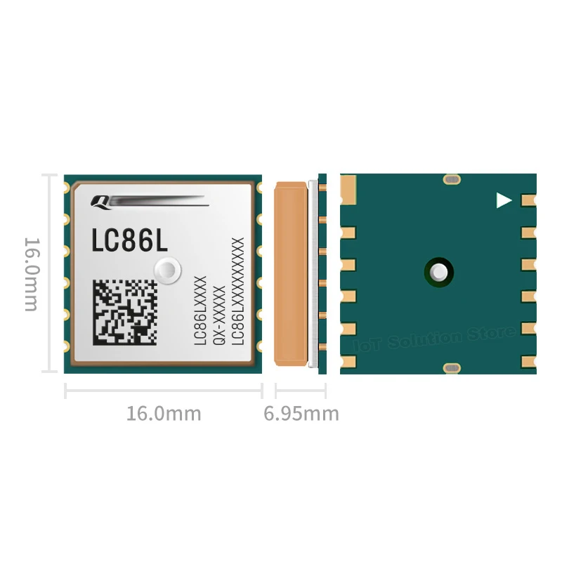 LC86LICMD LC86L GPS Beidou Glonass Galileo QZSS módulo compacto GNSS que integra la antena de parche
