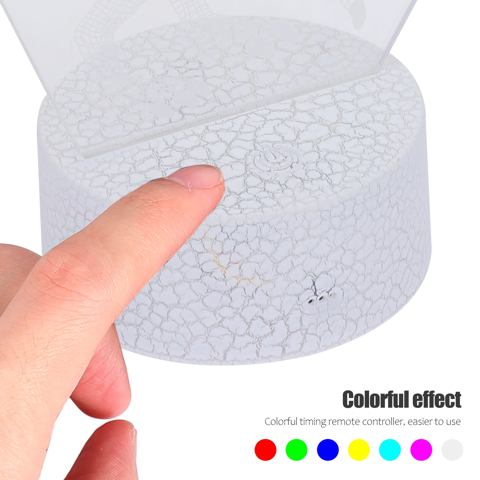 

1 set Dinosaur 3D Visual Lamp Led Bedside Lamp For Kids Bedroom Decor Color Changing Mode Safe Acrylic Material Desktop Engraved