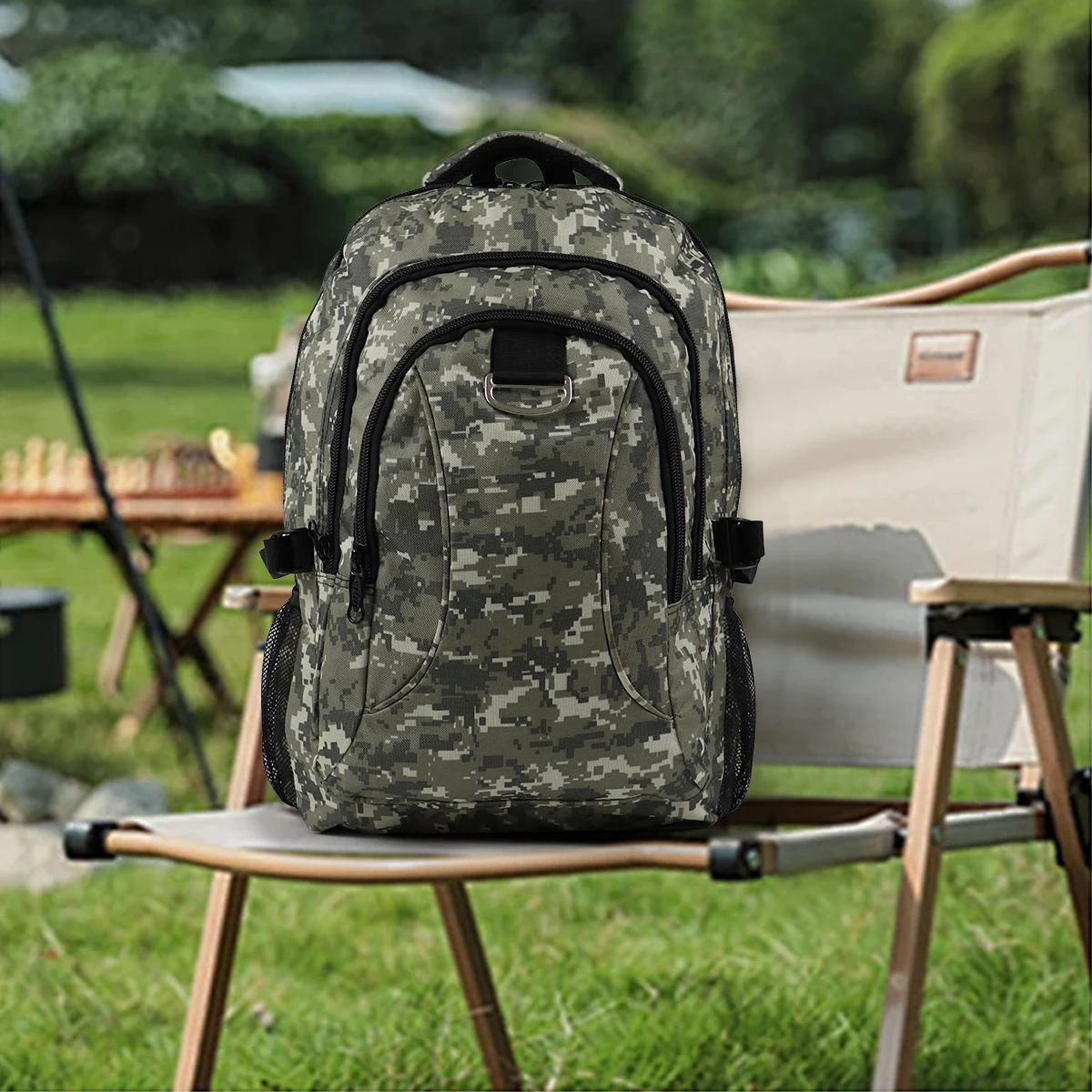 Camouflage Outdoor Backpacks Men Hiking Backpack Travel Large Capacity Sports Waterproof Bag Camping Training Backpack 50L