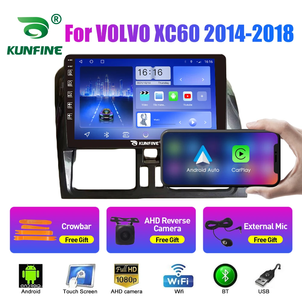 10.33 Inch Car Radio For VOLVO XC60 2014-2018 2Din Android Octa Core Car Stereo DVD GPS Navigation Player QLED Screen Carplay