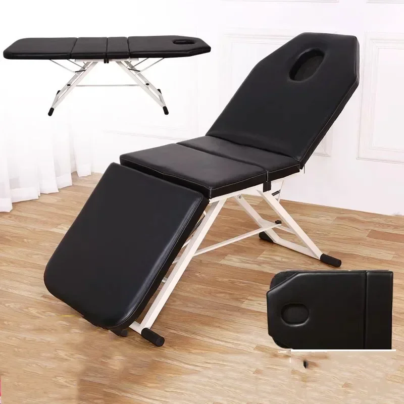 

Aesthetic Stretcher Beauty Folding Bed Professional Chair Salon Portable Massage Treatment Maca Portatil Tattoo Furniture JGY
