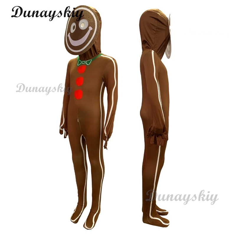 Halloween Cosplay Gingerbread Cosplay School Stage Performance Costume Party Annual Meeting Adult Mascot Man Costume