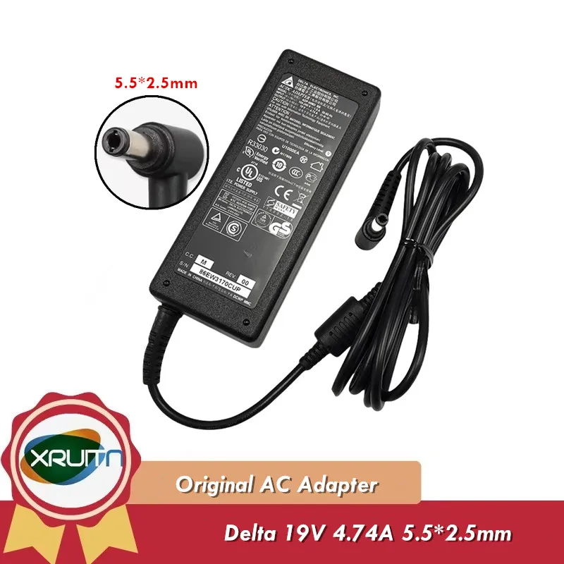 

Genuine Delta ADP-90MD BB 19V 4.74A AC Adapter Charger For 90W Laptop Power Supply 5.5*2.5mm