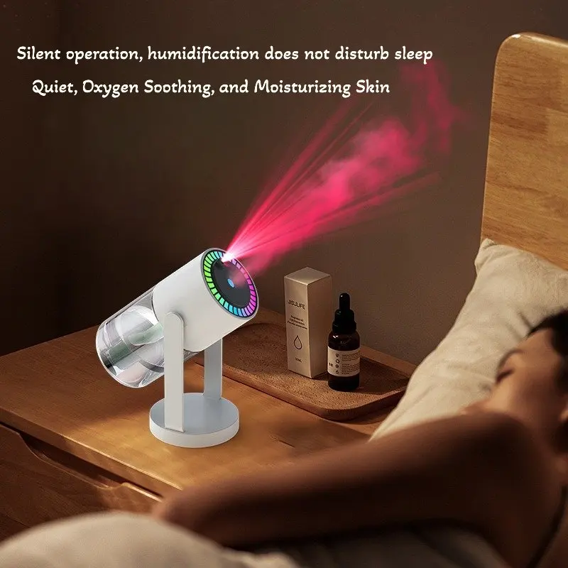 Star Projector Humidifier 280ml - USB-C Quiet Mist, Adjustable Nozzle & Stand, Night Light Galaxy Lamp for Bedroom, Baby Nurse
