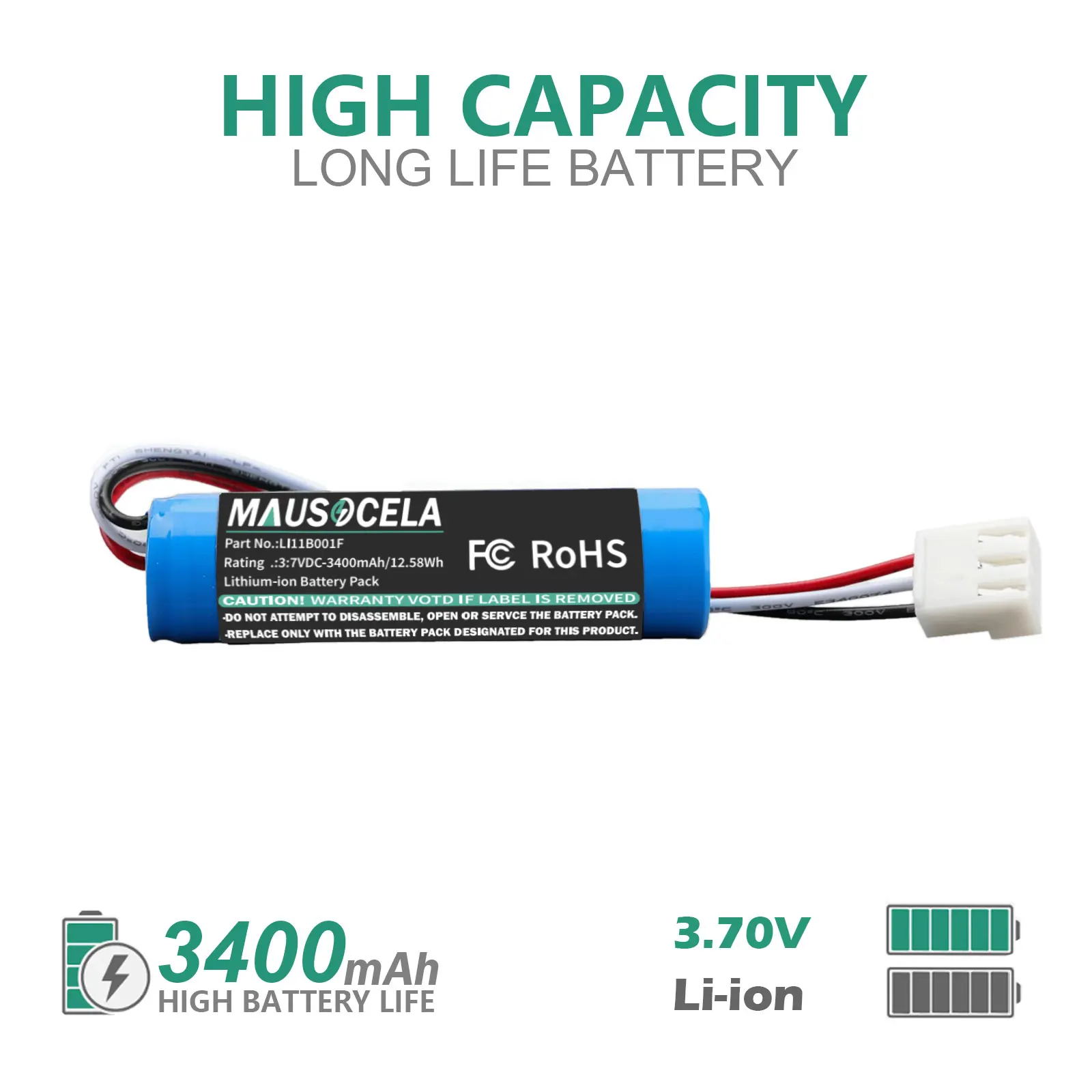 

Speaker Battery For Harman/Kardon:Onyx studio 1,Onyx Studio 2,LI11B001F,--3400mAh / 12.58Wh--Li-ion--3.70V