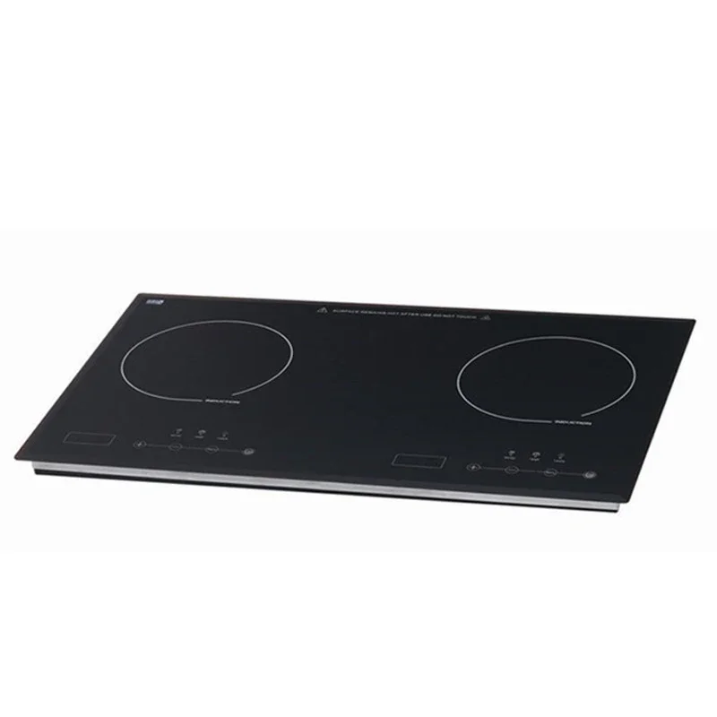 المطبخ 2 حلقات طباخ السيراميك التعريفي كوكتوب مزدوج طباخ كهربائي الفرن التدفئة طباخ موقد كهربائي لوحة الطبخ العمودية