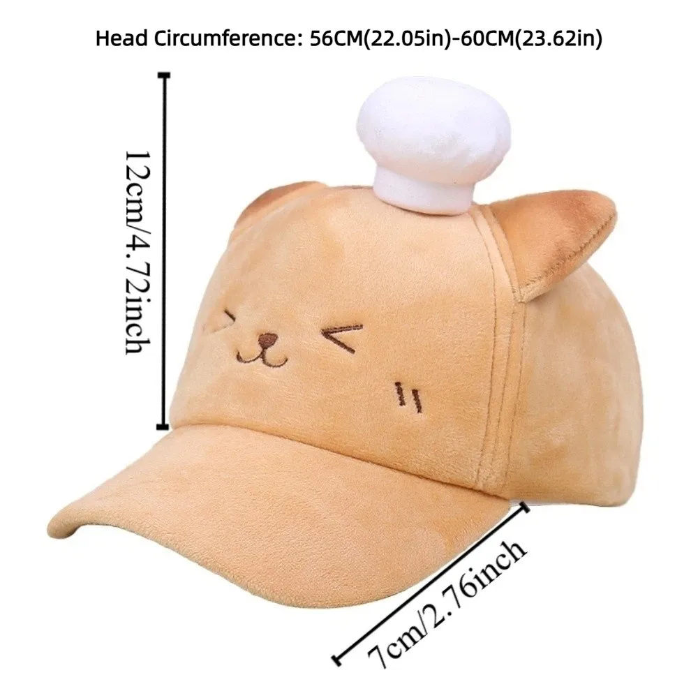 Cosplay Cute Cherry Baseball Cap Comfortable Sweet Bear Sun Protection Cap Warm Adjustable Cartoon Cat Duckbill Cap Party