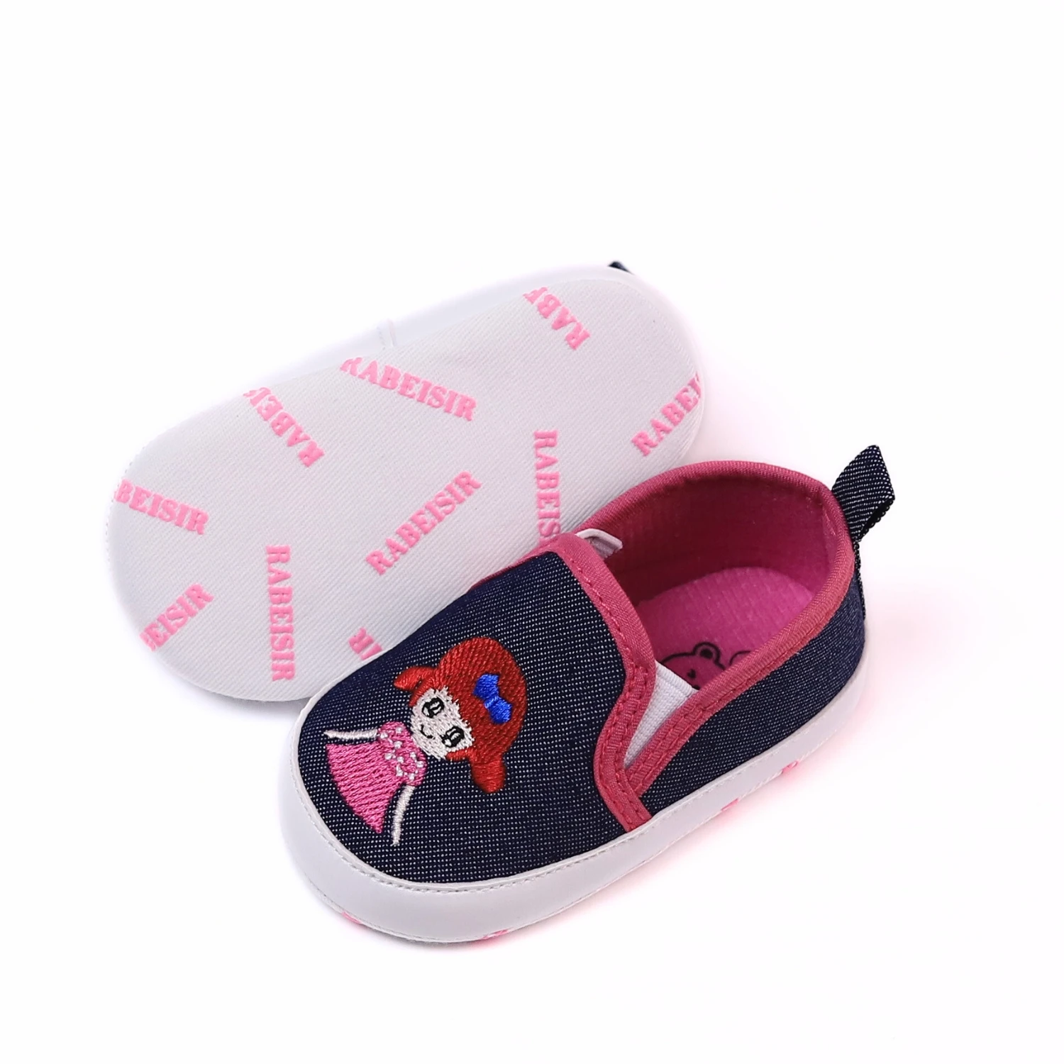 RABEISIR Baby toddler shoes, cute little girl pattern one foot, light and non-slip, suitable for daily & party wear, four season